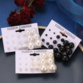 New Fashion Pearl Earrings Women's Stud Earrings Fashion Vintage Jewelry