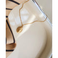 New Arrival 18K Gold Plated Stainless Steel Minimalist Croissant Pendant Jewelry Necklace for Women