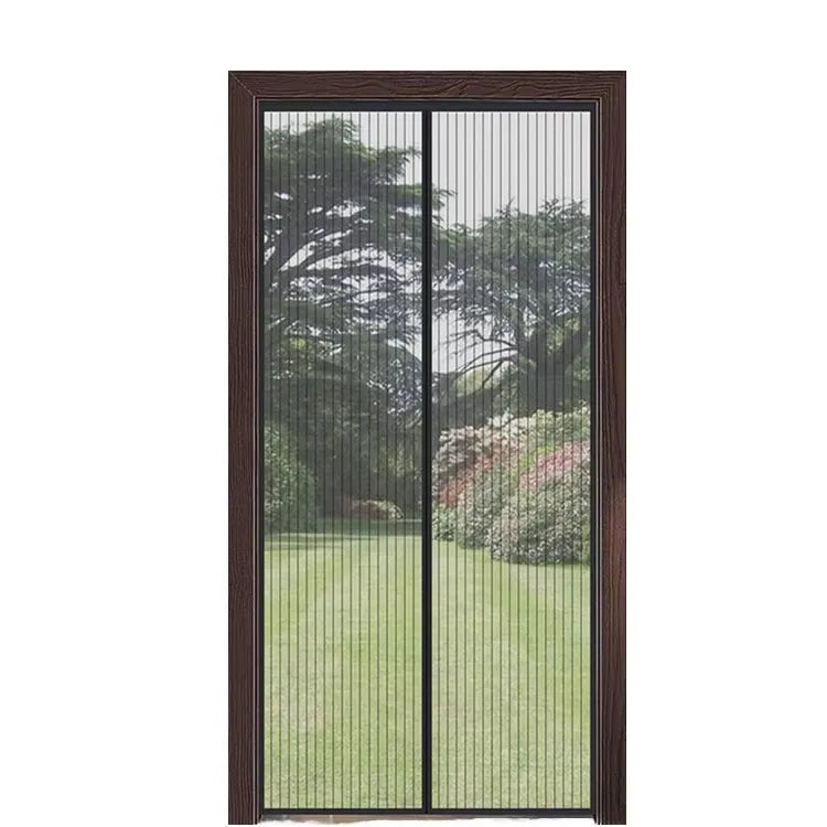 Wholesale Manufacturer Magnetic Curtain Door Screen Black Mesh for Home Inner Door Anti Mosquito Window Net Polyester