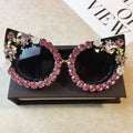 Wholesale Oversized Luxury Diamond Sunglasses Sun Glasses Women with Diamonds Designer Sunglass Manufacturer