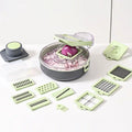 Multifunctional Vegetable Slicer Chopper Carrot Grater with Drainage Basket Plastic Slicer Mandolin Veggie Cutter