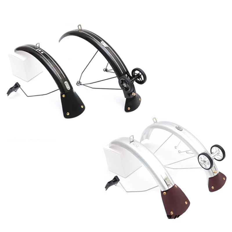 AGEKUSL Bike Fenders Front Rear Mudguard Easy Mount for 3Sixty Folding Bike L/R Type Durable Plastic 16" Wheel