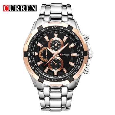 CURREN 8023 Dropshipping Watches Men Wrist Top Gift Gift Sports Male Watch Waterproof Steel Wristwatches Relojes Hombre