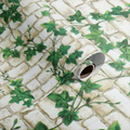 China PVC Vinyl Designs Home Wallpaper Peel & Stick Wallcoverings for Decorative Use Brick and Leaves