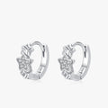 Ailmay Fashion 925 Sterling Silver Sparkling Clear Zircon Star Earrings for Women Classic Wedding Statement Fine Jewelry