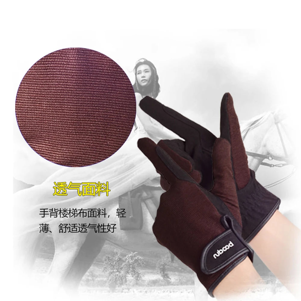 HBG 1075 Professional Horse Riding Gloves Summer Anti slip Equestrian Gloves for Men