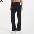 Latest Design Womens Four Way Stretch Full Length High Waist Wide Pants for Ladies