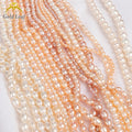 Goldleaf Wholesale 5A 5-10mm White Freshwater Round Pearl Beads Natural Loose Pearls for Jewelry Making
