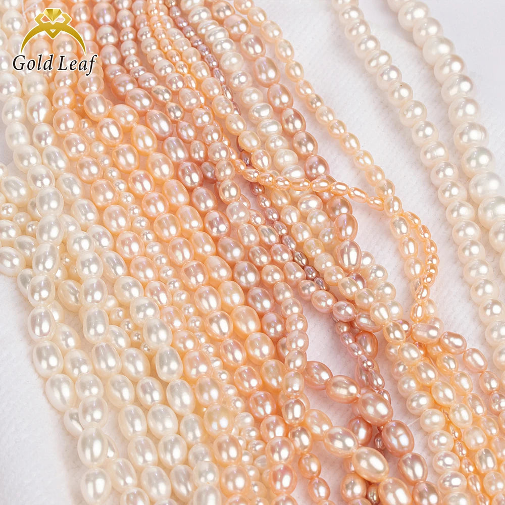 Goldleaf Wholesale 5A 5-10mm White Freshwater Round Pearl Beads Natural Loose Pearls for Jewelry Making