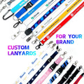 High Quality Cheap Custom Sublimation Polyester Blank Logo Personalized Lanyard With Metal Clip Factory Supply