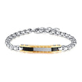 Premium Quality Stainless Steel Wheat Box Chain Men Stylish Bracelet Dubai 18K Gold Plated Adjustable Bracelet Link Bracelets