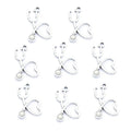 Antique Silver Color Stethoscope Charms Metal Pendants Jewelry Making Accessories 21*14mm J419