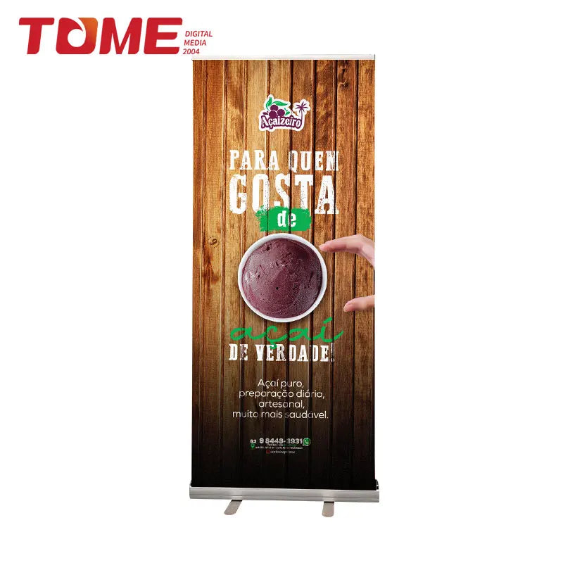 High Quality Low Price Roll up Banner Stand Display Roll up With Plastic Feet