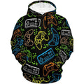 Fitspi Wholesale Custom Unisex Hoodies 3d Print Game Pullover Hooded Sweatshirt Hoodie With Pockets