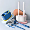 3 in 1 Multifunction Soft Strong Durable TPR Material Bristle Toilet Cleaning Brushes Set with Holder