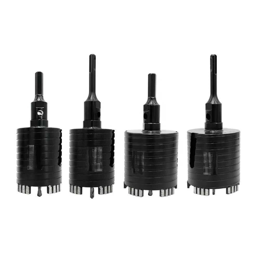 68mm/82mm Laser Welded Diamond Core Drill Bit Center Drilling Bit Hole Saw 5/8''-11/M16 to SDS-Plus/Hex Adapter for Concrete