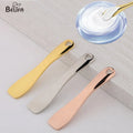 Custom Rose Gold Silver Metal Luxury Mini Small Eye Face Cream Skincare Mask Makeup Spoon Cosmetic Spatula