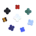 Wholesale 8mm/10mm/12mm /13mm/14mm Natural Onyx MOP Red Agate White Shell Malachite Clover Stones Four Flowers Gems