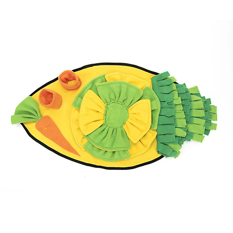 Washable Pet Feeding Carrot Durable Foldable Snuffle Mat Dog Mat