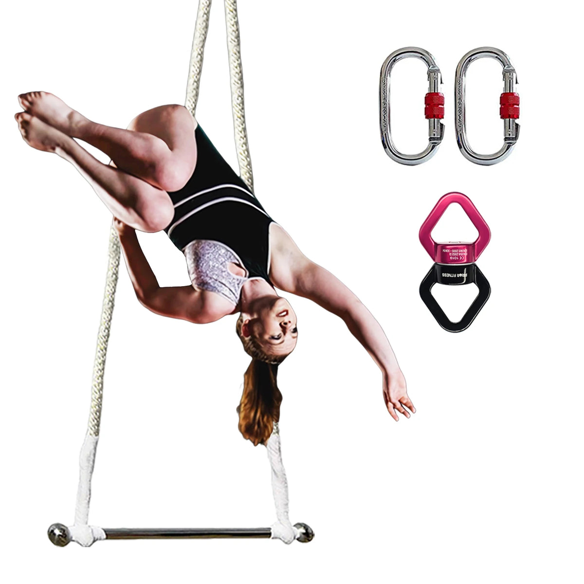 Upgrade SGS Certified Aerial Swing Bar Acrobatics Flying Show for Aerial Yoga Aerial Silks