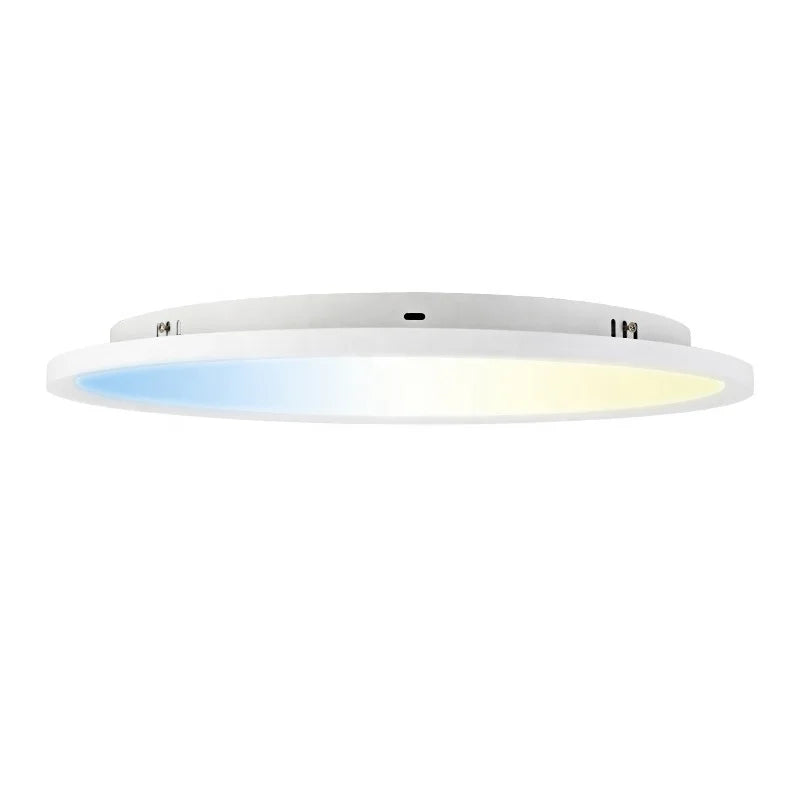 D400MM CCT Color Changeable Big Round Commercial Office Home Slim Flat Panel Light Ultra-bright Suspension Round LED Panel Light