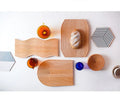 Wave Beech Small Large Tea Food Wooden  Tray Water Ripple Tray Corrugated Tray