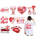 Valentine's Day Transfer Printing Custom Vinyl Sticker Dtf Transfers Pattern Designs Screen Print Dtf Heat Transfer for T-shirt