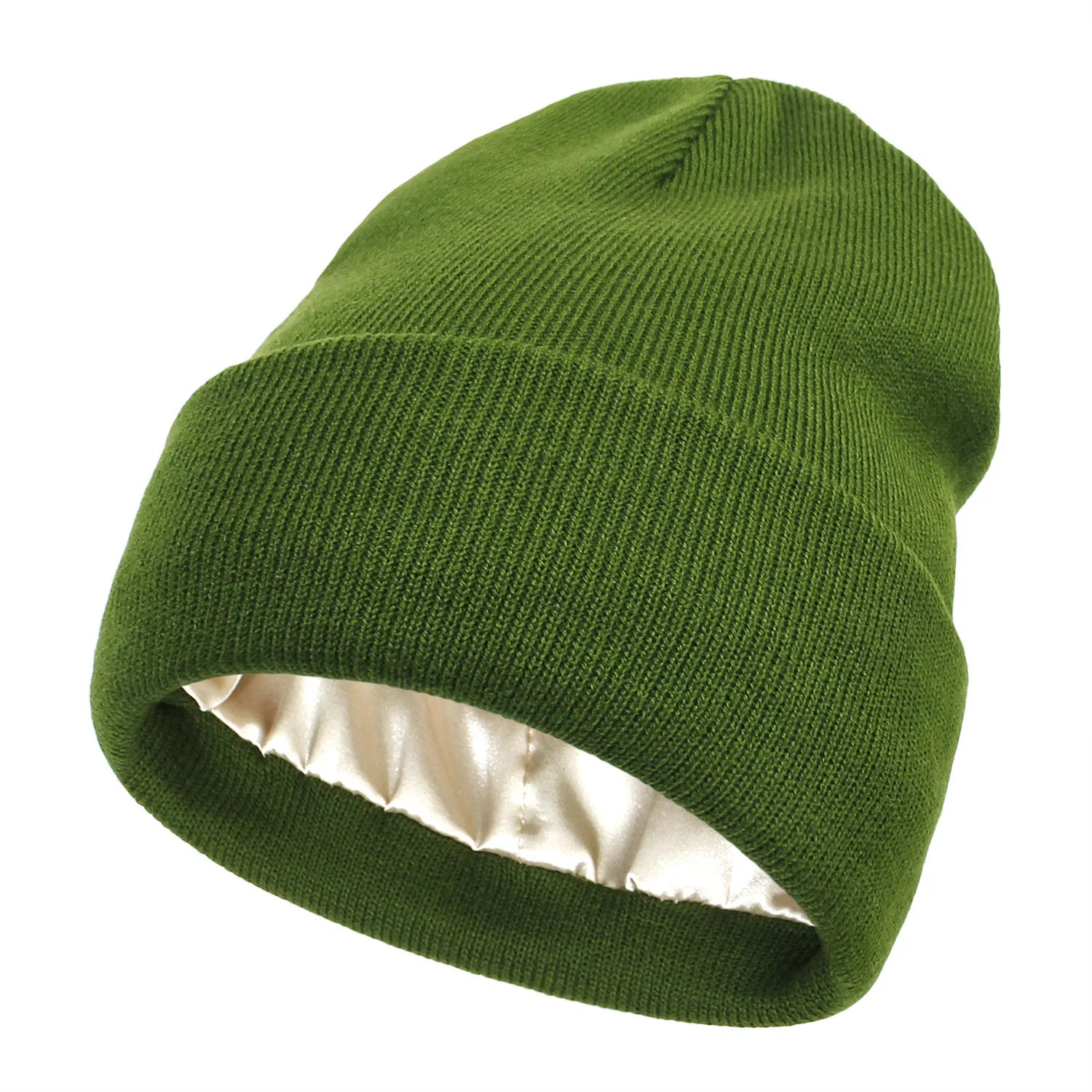 Beanie Manufacturer Custom Logo Fisherman Winter Warm Knitted Hats Silk Satin Lining Lined Gorras Casquette Toques Skull Beanie