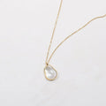 Fenny Simple Light Luxury White Shell Gourd Pendant Necklace Non Tarnish for Women Stainless Steel Jewelry Wholesale