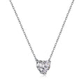 Dylam Best Selling Elegant Jewelry Custom Women Cable Chain 5A Heart Love Necklace Sterling Silver Zircon
