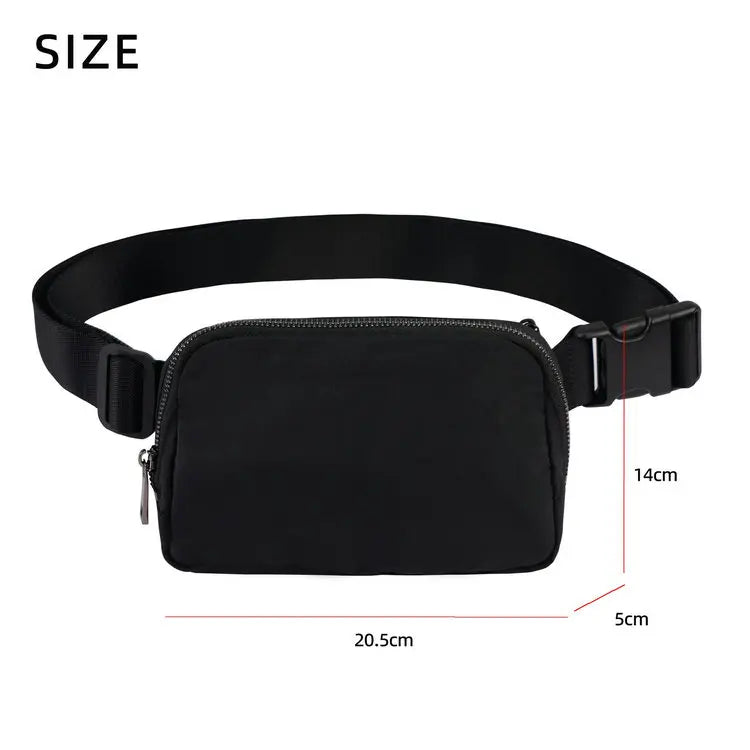 2025 Custom Logo Travel Sport Run Bum Belt Nylon Fanny Pack Waist Bag for Women Hiking Outdoor Fashion Wholesale OEM