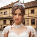 Korean Style Generous Bridal Hair Accessories Women Rhinestone Princess Crown