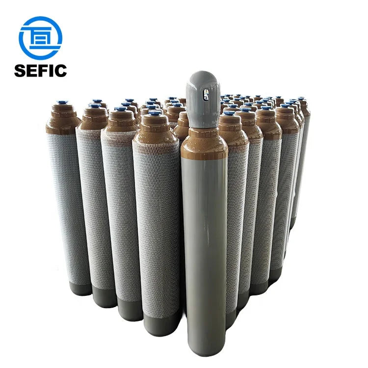 Factory Wholesale Price EN ISO 9809-1 99.999% Purity Helium Gas Cylinder 10L 12.6Kg