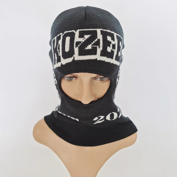 Wholesale Custom Logo Full Face Ski Mask Balaclava Plaid 3D Embroidery Camouflage Dot Bow Black Beach Business Fruit Character