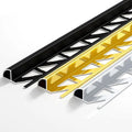 Factory Modern Design Decorative Exterior Metal Quarter Round Tile Brass Corner Edging Trim Strip for Tile Accessories