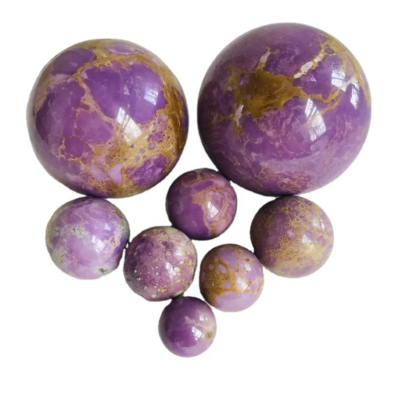 Wholesale Crystals Healing Gemstones Phosphosiderite Quartz Ball Spheres Stone for Decoration