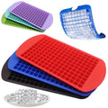 160 Small Square Cocktail Ice Cube Maker Molds Silicone Mini Ice Cube Trays for Freezer Flexible BPA Free