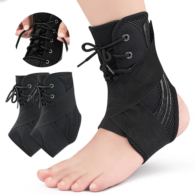 Ankle Brace Metal Support for Men & Women Compression Foot Support for Sprained Ankle Ankle Support for Running Volleyball