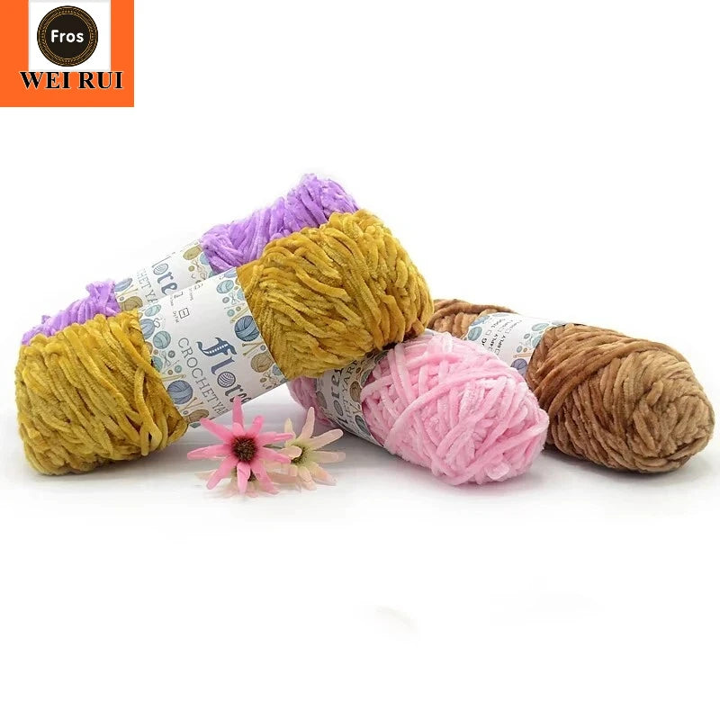100g Eco-friendly Chenill Pleuche Yarn for Knitting Sweater Soft Wool Handmade Yarn