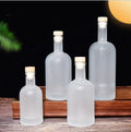 Nordic 500ml Clear Frosted 750ml Empty Gin Spirit Liquor Bottle Oslo Vodka Glass Bottle