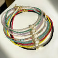 Artificial Crystal Beads Handmade Necklace Irregular Natural Big Freshwater Pearl Beaded Choker Necklace for Daily Wear