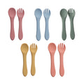 BPA-Free Soft Silicone Toddler Training Spoon Flexible Dining Supplies for Baby and Kids for Children's Training