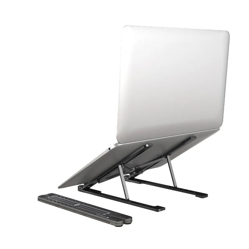 Boneruy Top-Ranked JH118 P4 Folding Laptop Stand Multi-Function Adjustable Desk Cooling Stand with 2pcs Holders for Home Use