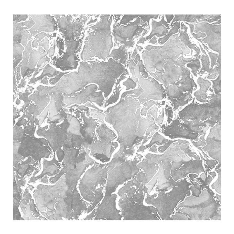 2023 New Modern Design Waterproof Grey Marble 3D Vinyl Wallpaper for Living Room Wallcovering for Household and Hotel Use