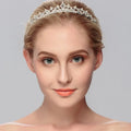 New Arrival Sample Wedding Crown Pearl Bridal Tiaras Crown Bridal Hair Accessories
