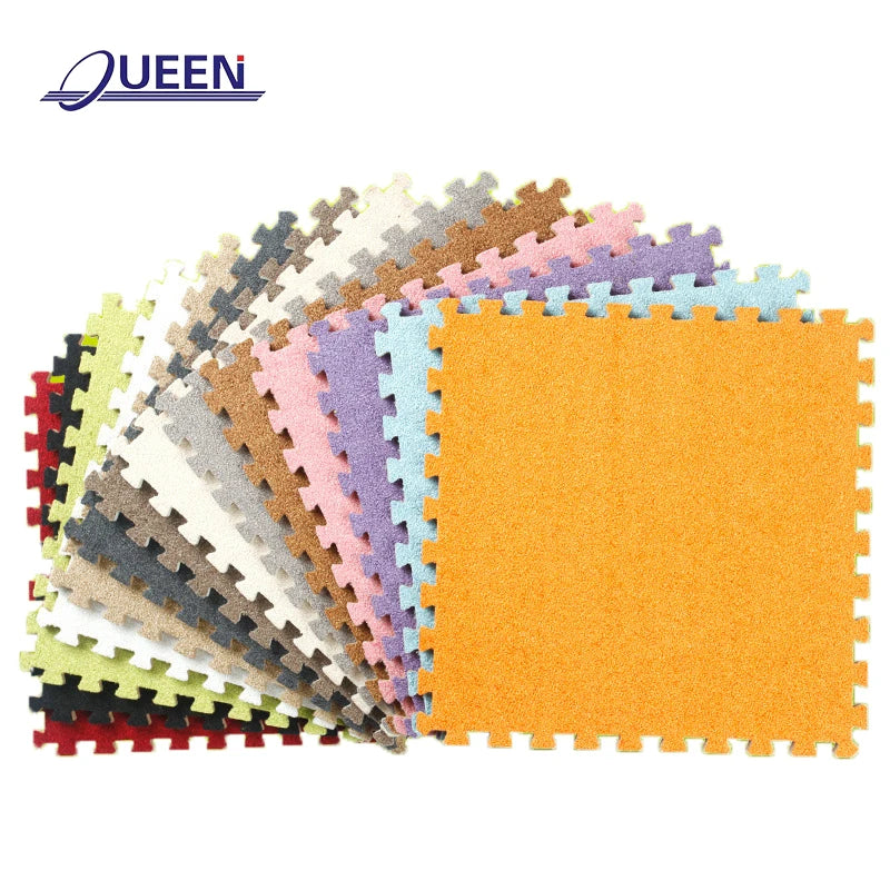 LINYIQUEEN Alfombras De Peluche Alfombra De Goma Eva Carpet Tiles