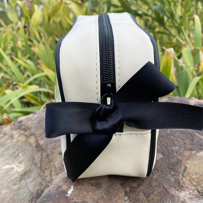 Custom Travel Men Toiletry Cosmetic Bag Pu Leather Makeup Bag