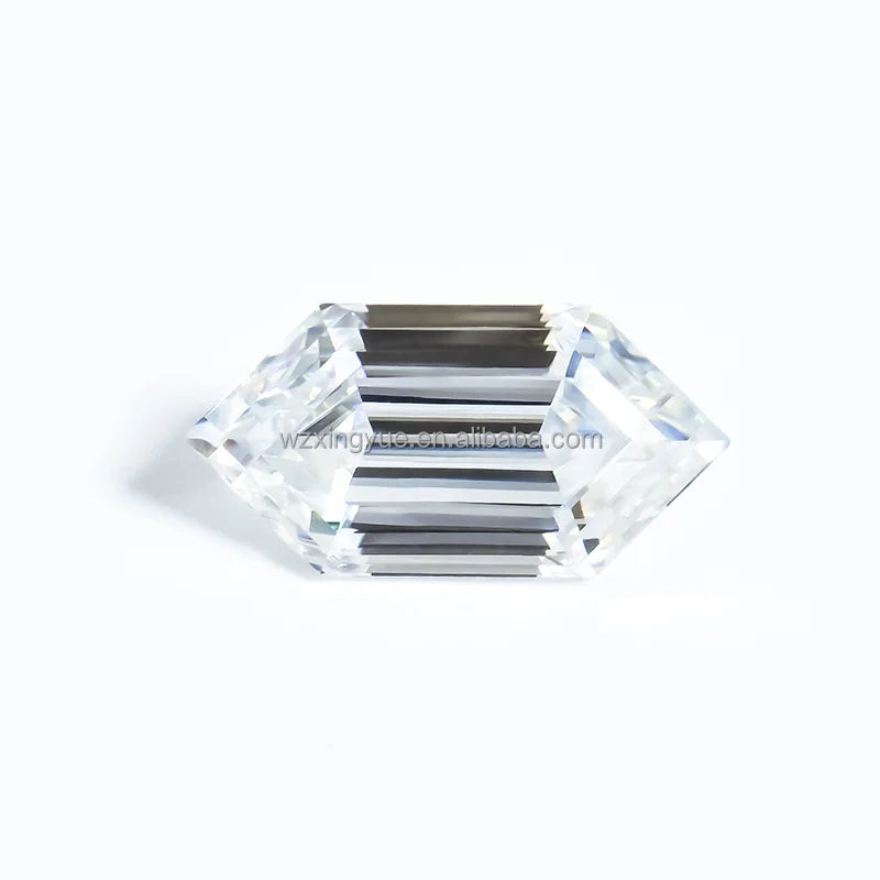 Top Quality DEF Color VVS  Fancy Moissanite With White