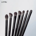 LOYBJ Eyes Makeup Brushes Soft Synthetic Hair Wood Handle Blending & Detail Eyeshadow Nose Shadow Powder Cosmetic Tools