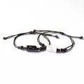 Handmade Fashion Trendy Adjustable Friendship String Cord Ceramic Zodiac Sign Bead Rope String Rope Bracelet Jewelry